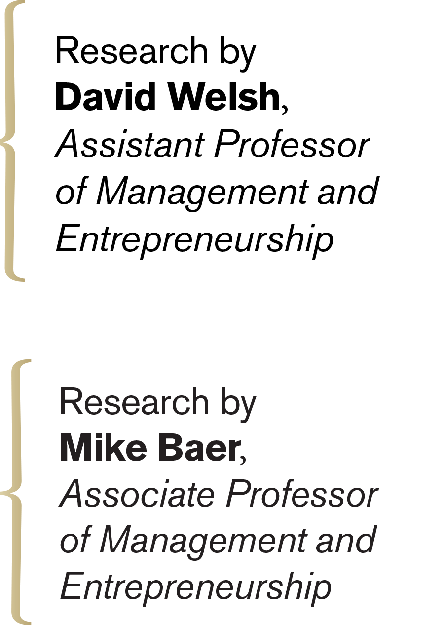 Research by David Welsh and Mike Baer