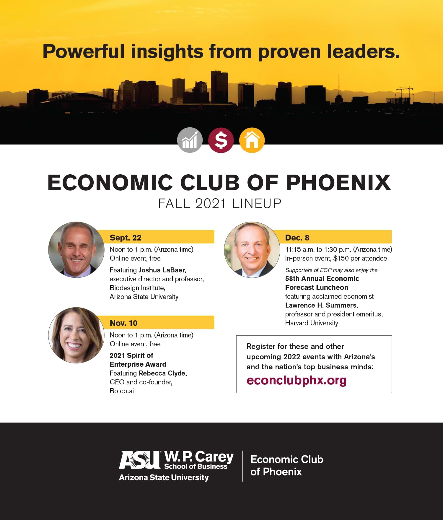 Economic Club of Phoenix Advertisement